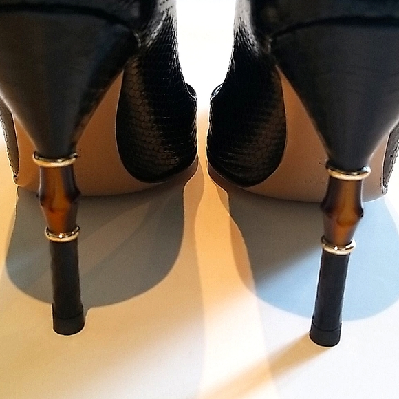 Gucci Horsebit Python Black Pump NIB 5.5 - Picture 3 of 8